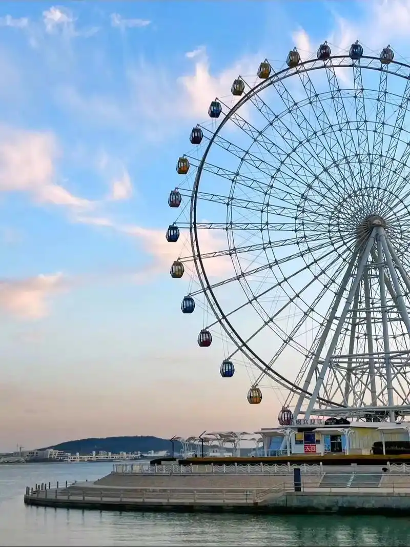 海边摩天轮99又找到了青岛小众拍照地92 海边和摩天轮真的不 - 抖