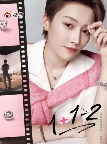 雨伞的昕愿墙##潘多拉品牌代言人刘雨昕