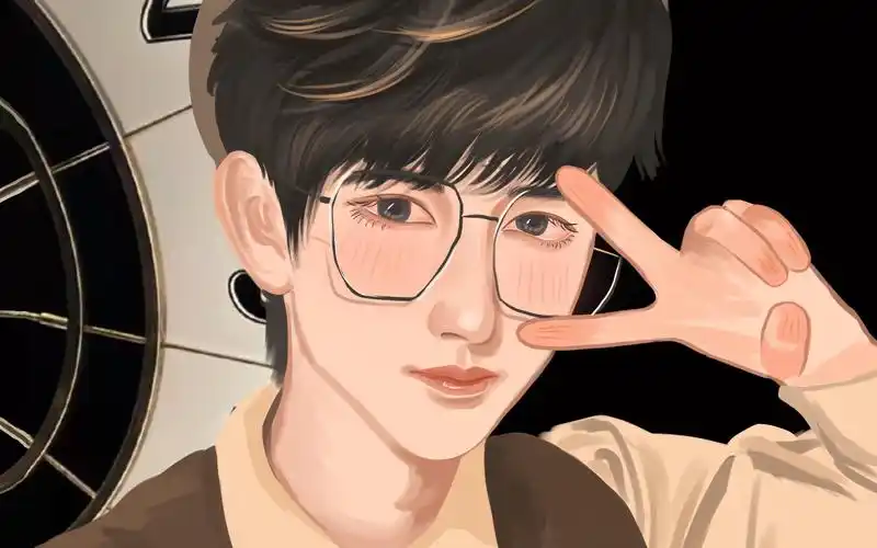 手绘贺峻霖过程