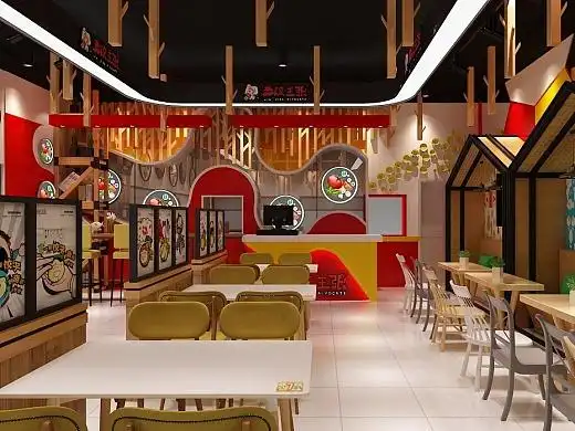 水饺店面设计效果图