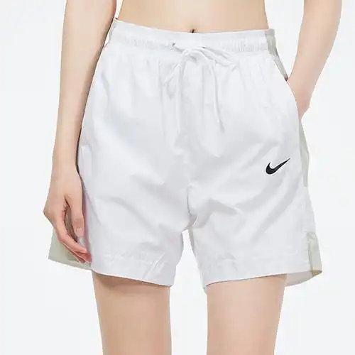 nike耐克白色短裤女裤2021新款运动服休闲宽松运动中长裤短裤