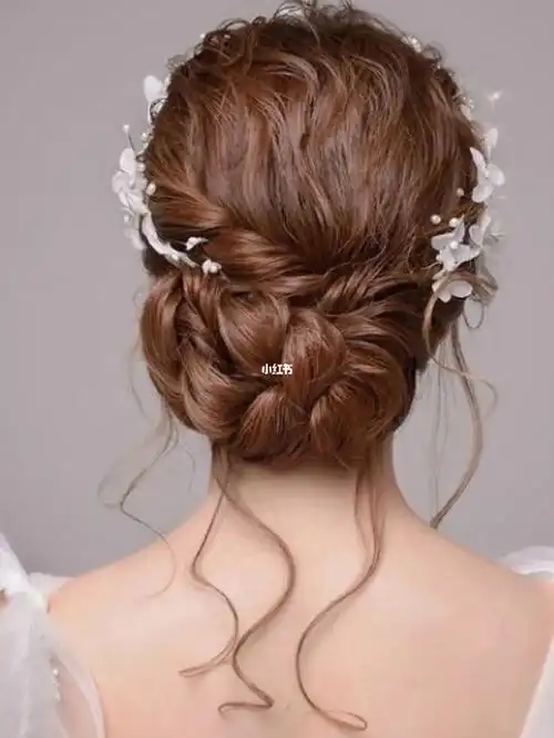 编发盘发低发髻搭配44