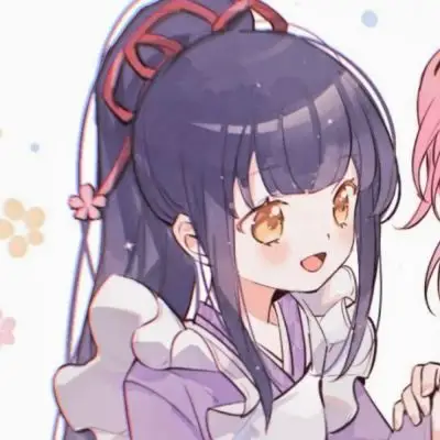 江孑可爱呆萌二次元闺蜜头像