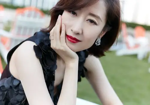 刘敏涛深v礼服裙秀好身材 笑容优雅淡定