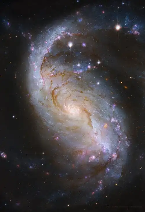apod200406 ngc 1672: 哈伯望远镜拍摄的棒旋星系