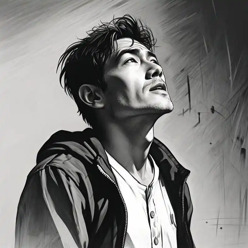 98黑白素描,大叔头像来袭!