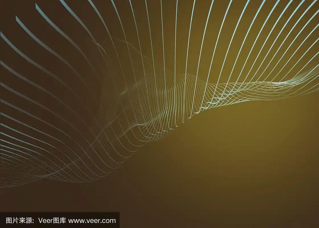 抽象的螺旋网络几何曲面,线,点背景,用作数字壁纸和技术背景.