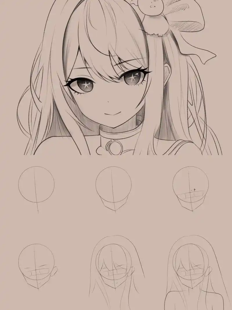 动漫手绘 #绘画教程 #二次元 #零基础学 - 抖音