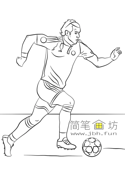 简笔画图片(1):足球,有"世界第一运动"的美誉,是全球体育界最具影响力