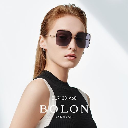 bolon暴龙眼镜女士大框金属太阳镜杨幂同款时尚墨镜bl7138