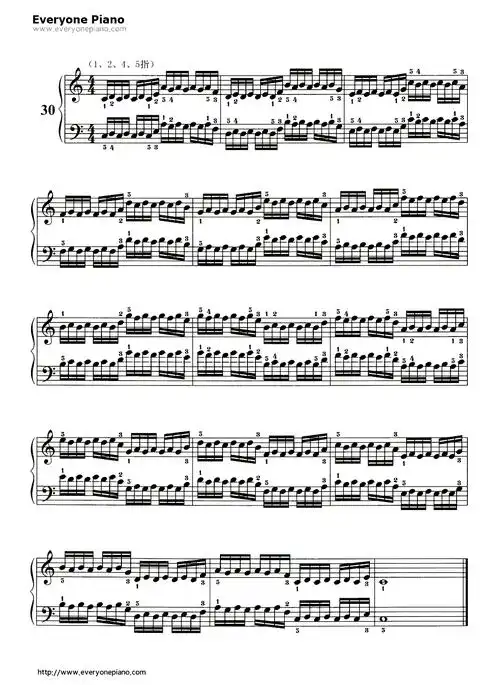 哈农基本练习30