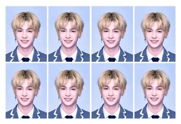 黄明昊超话94#黄明昊justin篮板青春#「饭修证件照」#夏日限定(inst