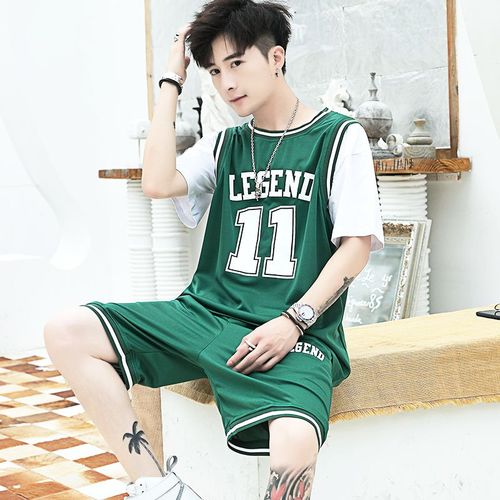 青少年13男孩初高中学生12-16岁短袖运动套装夏季14大童帅气球衣