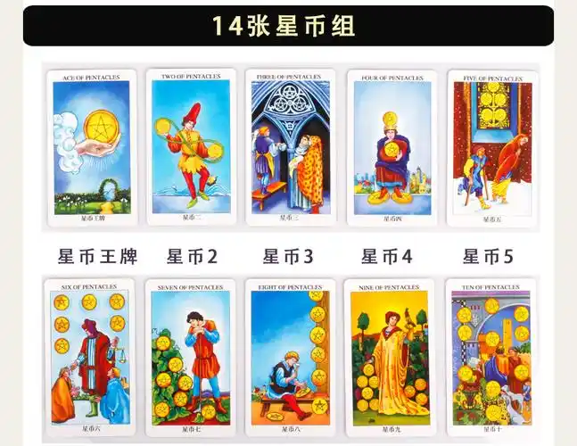 韦特塔罗牌经典塔罗牌新手全套78张事业交际爱情桌游卡牌经典塔罗牌