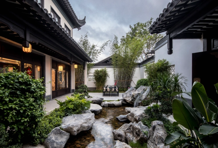 古典中式别墅庭院设计案例参考