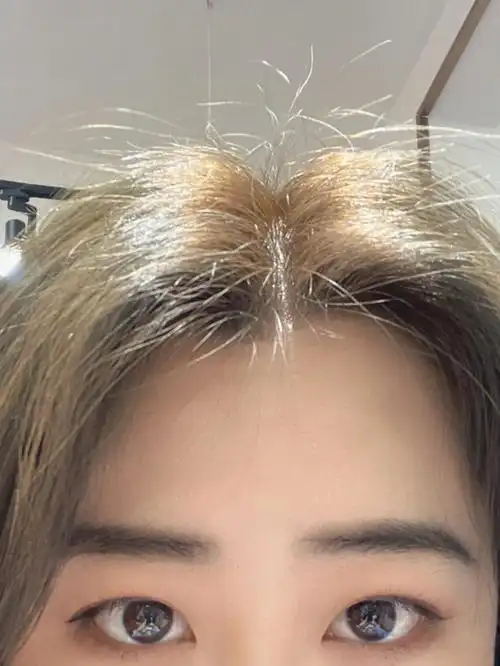 染发青棕色翻车爆顶现场