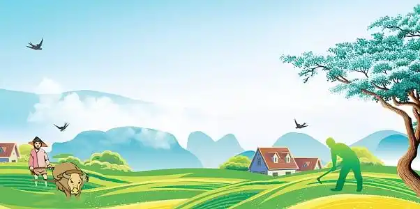 农耕宣传海报背景