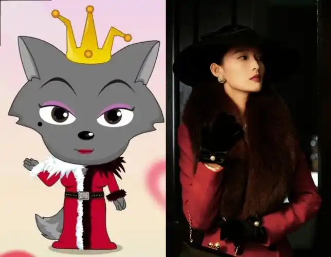 李沁红太狼即视感##李沁 红太狼