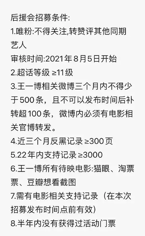 王一博超话wyb#王一博电影无名#75王一博粉丝后援会福利75行程