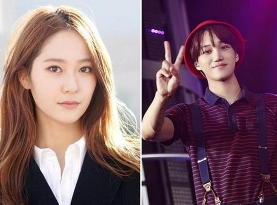 网曝郑秀晶与kai泳池热吻照 疑似ps合成