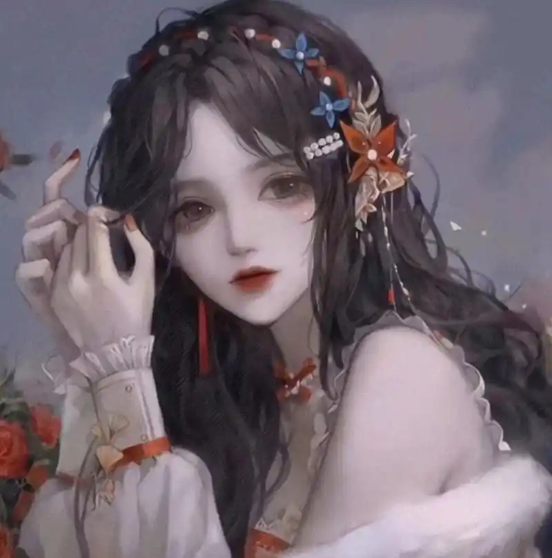 暗黑系动漫女头像