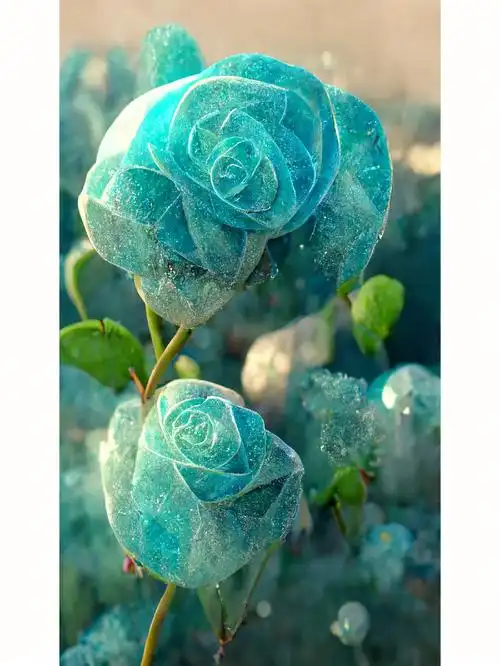 有一种玫瑰叫碎冰蓝,他有一个很浪漫的花语:我送你的希望是星辰和大海