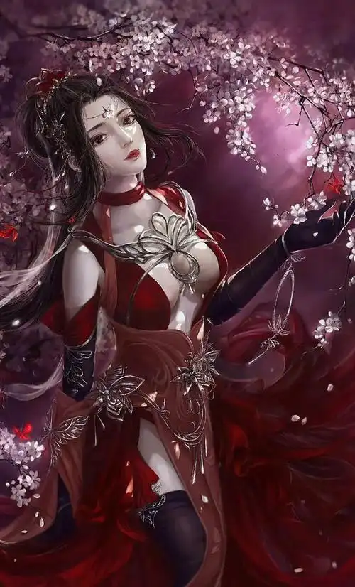 古风壁纸|妖艳美人插画壁纸_网易订阅