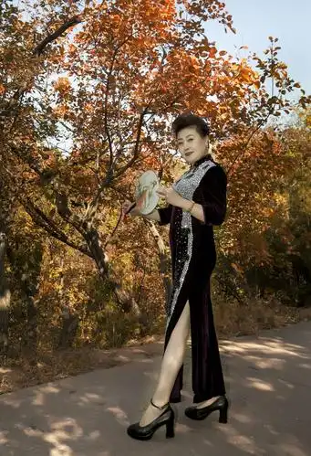 身着旗袍的女人 如诗如歌