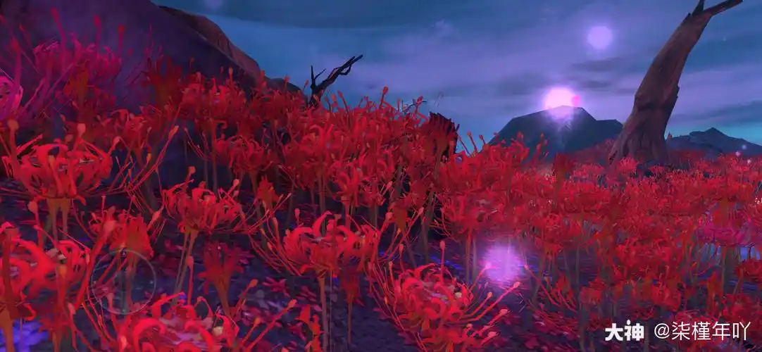 娘子在屋前照着镜子,良人在奈何桥前手捧彼岸花.