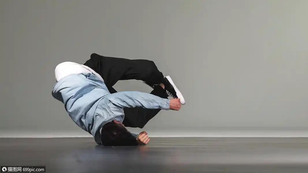 breaking街舞男孩动作人物