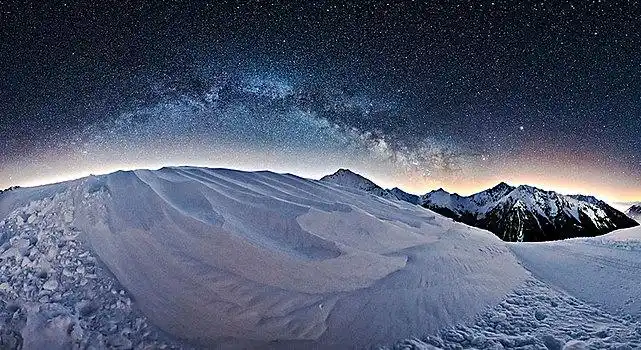 银河,全景,南蒂罗尔