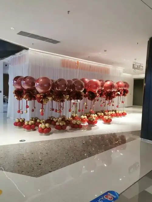 门店开业庆典气球立柱布置