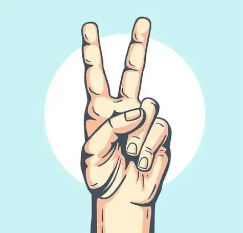 比耶手势装饰插画素材图片免费下载千库网咦谷歌也喜欢恶趣味表情包