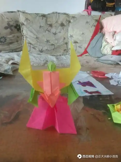 用a4纸折的98k毛瑟步枪吃鸡神器造型超帅