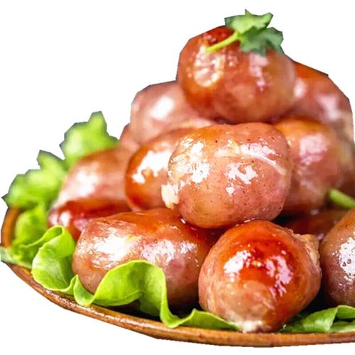 虎钢馋红炉台式香肠亲亲肠 波波小肉肠圆形一口肠烧烤食材纯肉无粉 原