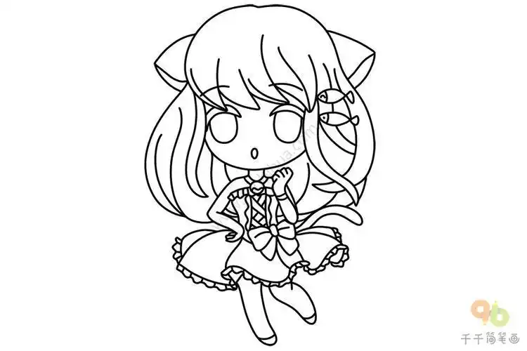 动漫简笔画可爱ns