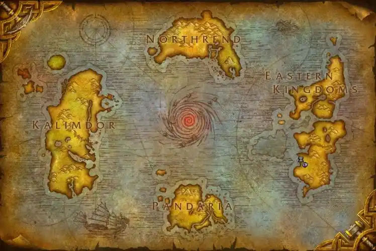 艾泽拉斯超清地图,东部王国精细完整地图