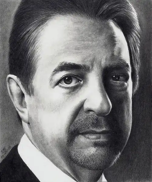 好莱坞明星肖像铅笔画欣赏3