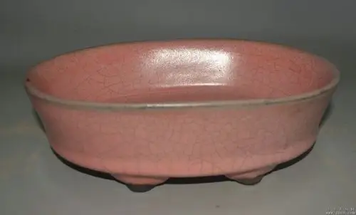 [藏品编号:17552287] 宋崇宁五年汴京官窑开片铁线花口洗