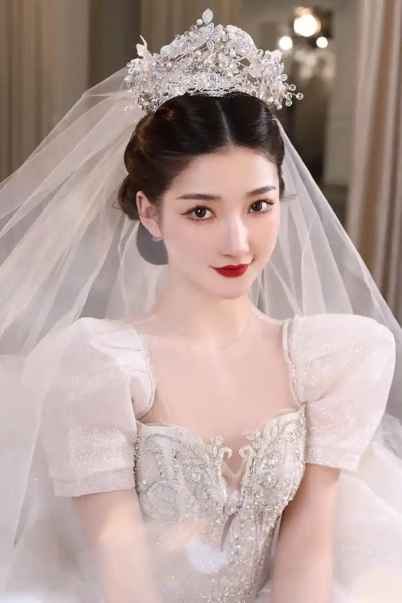 婚礼上做这款造型你就是公主94#新娘试妆 #试妆花絮 #新娘 - 抖音