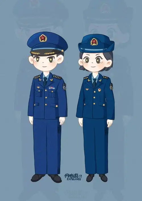 中国军人最帅,不接受反驳!#空军  #q版人物  #兵哥哥