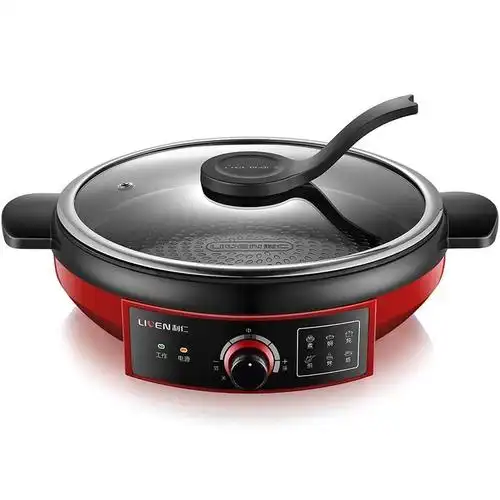 利仁(liven)jg-j3501 炫彩多功能电煎锅 35cm 陶瓷釉涂层 京东自营