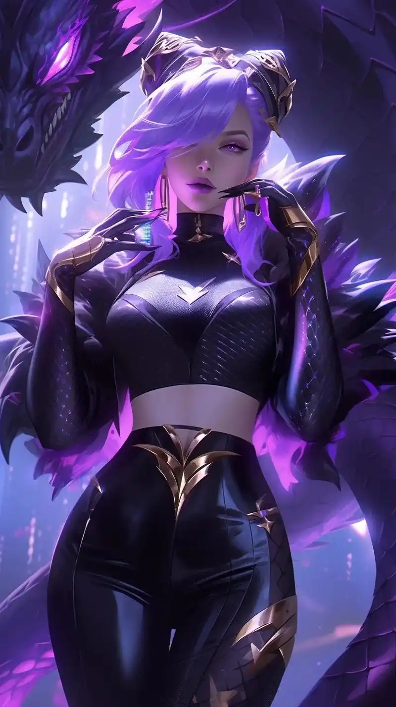 伊芙琳03.#kda女团 #伊芙琳 #lol #御姐 #优雅 - 抖音