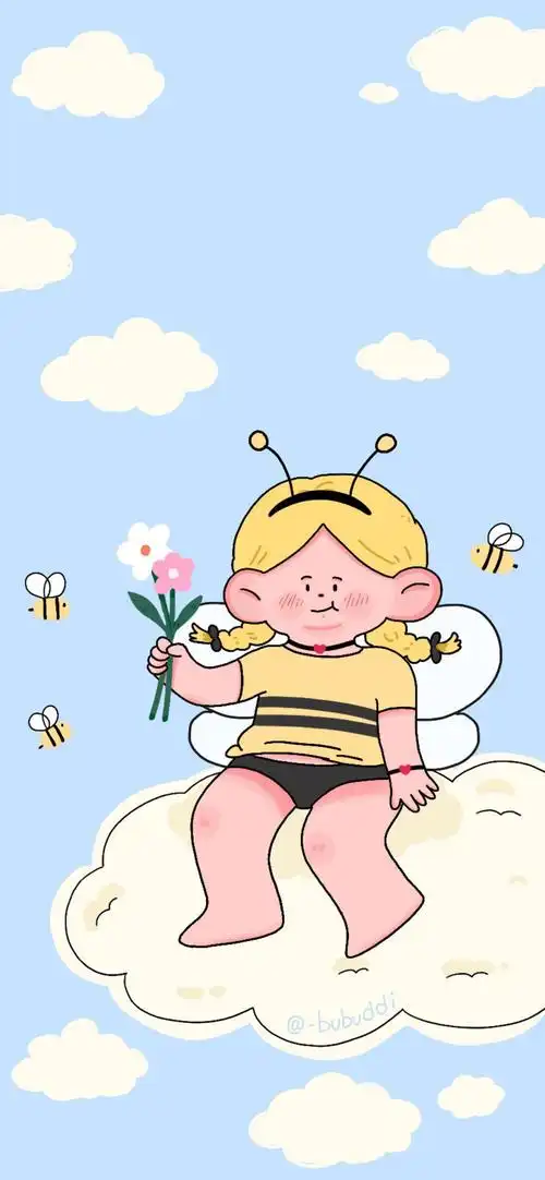 少女心壁纸 - 插画 素材 ins 韩系 可爱 简约 手绘 动漫 锁屏 屏保