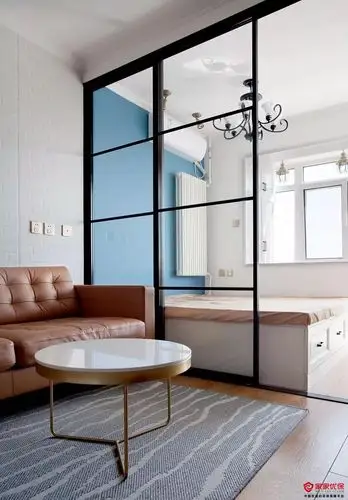 50平一居室改造两居室装修案例五脏俱全