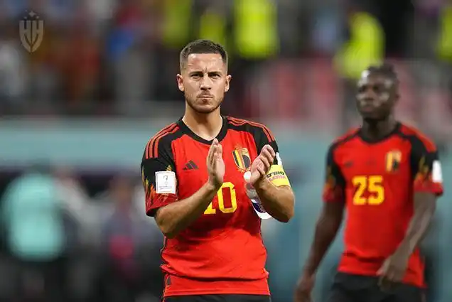 上届季军比利时队在卡塔尔世界杯止步小组赛后,队长阿扎尔(eden