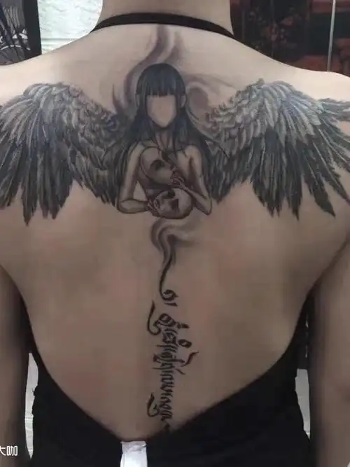 大咖客户天使_纹身图案手稿图片_苏州龙汉12年沉淀的纹身作品集