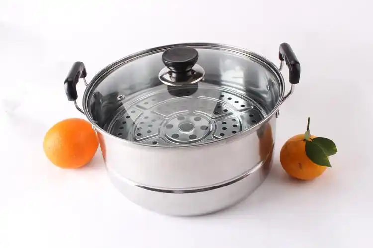 不锈钢锅 厂家直销26-28cm特价加厚蒸锅,单层蒸锅