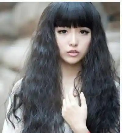 隐形玉米须烫发型图片洋气烫发的典范