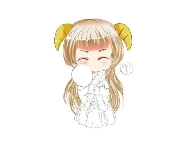 12星座手绘练习-白羊座|插画|创作习作|wendy8760 - 原创作品 - 站酷